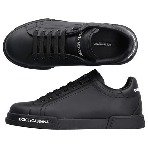 dolce gabbana men black shoes|d&g men's shoes.